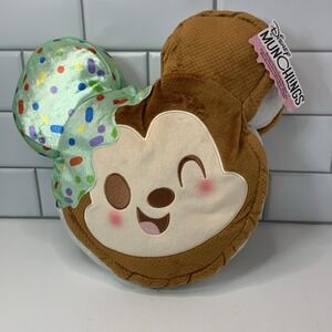 Disney Munchlings Single Serve Mint Dipped Ice Cream Mickey 10" Plush New